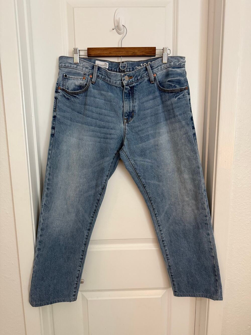Gap Sexy Boyfriend Mid Wash Mid Rise Americana Classic Denim Size 30r